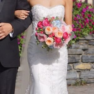 Casablanca designer wedding dress fit and flare